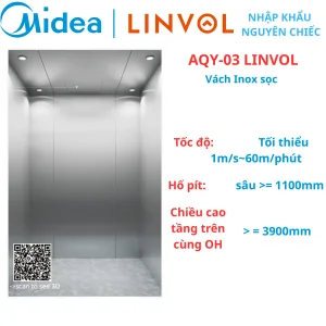 AQY-03 LINVOL (min 60m/phút) Thang máy MIDEA nhập khẩu nguyên chiếc