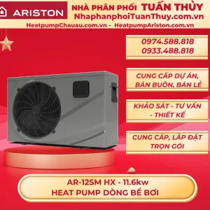 AR-12SM HX Ariston heat pump bể bơi 11.6kw