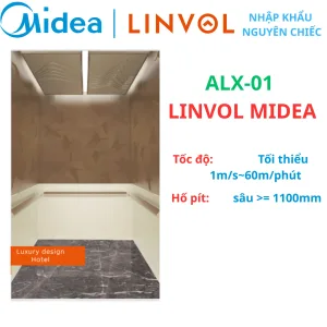 ALX-01 LINVOL (min 60m/phút) Thang máy MIDEA nhập khẩu nguyên chiếc